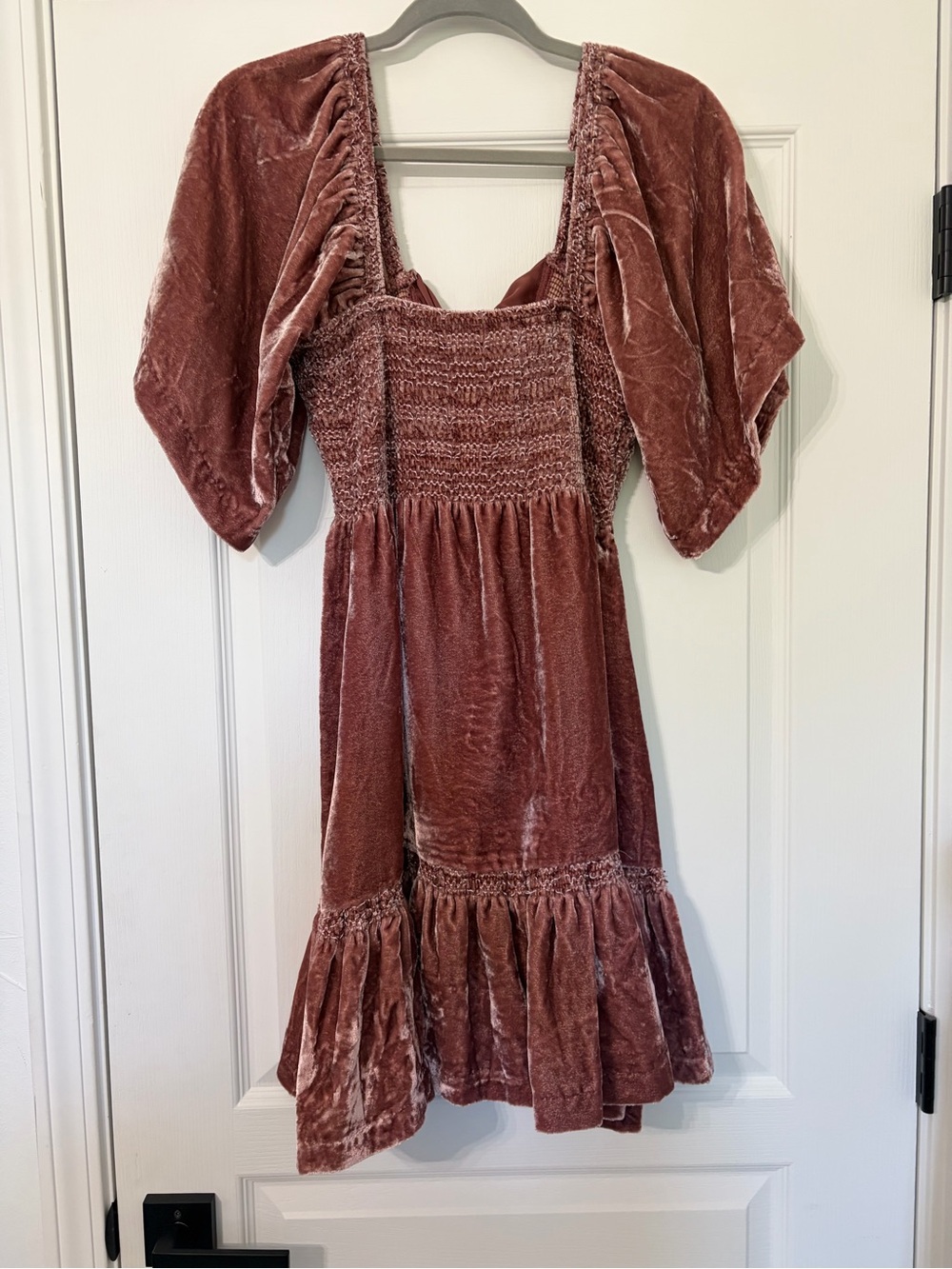 Free People Pink Velvet Mini Dress